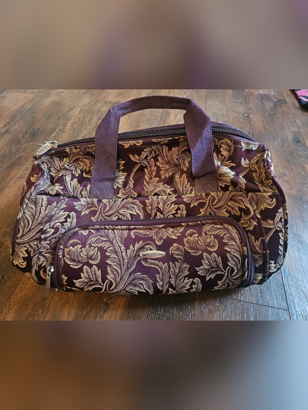 Pierre Cardin Plum Duffel Bag